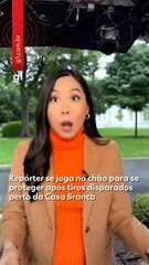 Jornalista da ABC News se joga no chão após tiros perto da Casa Branca; atirador morre em confronto com Serviço Secreto