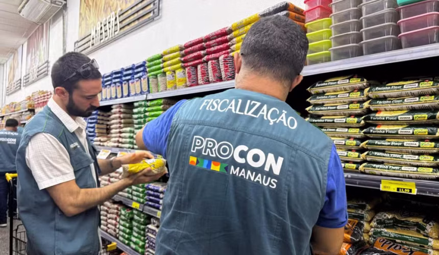 Operação no Procon Manaus: Mais de 650 produtos impróprios apreendidos em supermercados! Veja o que foi encontrado