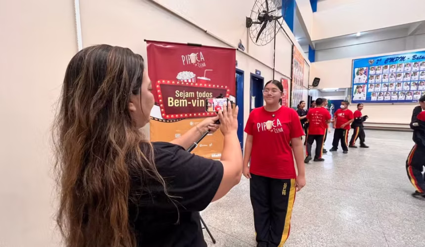 Pipoca em Cena: Jovem cineastas transformam escolas públicas de Manaus em sets de gravação com oficinas de audiovisual