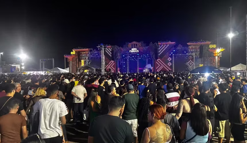 Sou Manaus Passo a Paço 2026: Léo Santana, Felipe Ret e Ana Castela agitam multidão em noite de festa e cultura no Centro Histórico