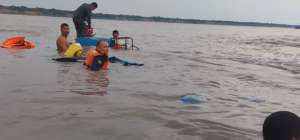 Canoa com 9 pessoas, incluindo crianças e peruanos, naufraga no Rio Solimões em Tabatinga; todos resgatados sem ferimentos
