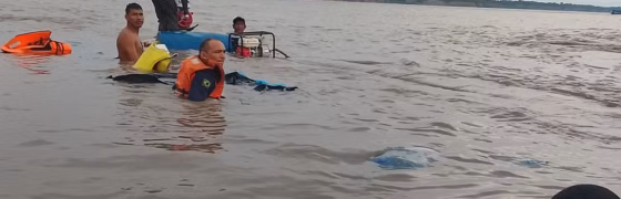 Canoa com 9 pessoas, incluindo crianças e peruanos, naufraga no Rio Solimões em Tabatinga; todos resgatados sem ferimentos