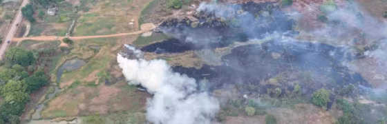 Dono de terreno no AM é multado em R$ 100 mil por queimar 50 pneus em área proibida para fogo